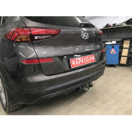 H103A GALIA Полностью оцинкованный фаркоп на Hyundai Tucson рестайл 2018-2021. Тип шара: A. Установка без выреза бампера. Нагрузки: 2200/100 кг, масса фаркопа 15,42 