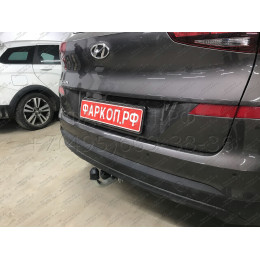H103A GALIA Полностью оцинкованный фаркоп на Hyundai Tucson рестайл 2018-2021. Тип шара: A. Установка без выреза бампера. Нагрузки: 2200/100 кг, масса фаркопа 15,42 