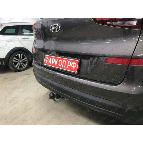 H103A GALIA Полностью оцинкованный фаркоп на Hyundai Tucson рестайл 2018-2021. Тип шара: A. Установка без выреза бампера. Нагрузки: 2200/100 кг, масса фаркопа 15,42 кг