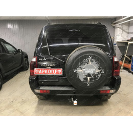 7120 Трейлер Фаркоп для Mitsubishi Pajero IV 2007-2020 без снятия и подрезки бампера. Тип шара: A. Нагрузки: 1500/75 кг, масса фаркопа 18 кг (без электрики в компле