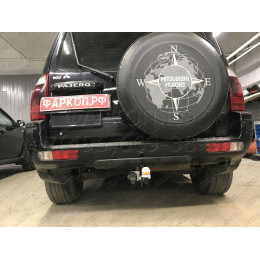 7120 Трейлер Фаркоп для Mitsubishi Pajero IV 2007-2020 без снятия и подрезки бампера. Тип шара: A. Нагрузки: 1500/75 кг, масса фаркопа 18 кг (без электрики в компле