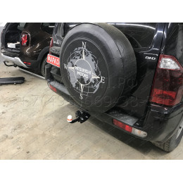 7120 Трейлер Фаркоп для Mitsubishi Pajero IV 2007-2020 без снятия и подрезки бампера. Тип шара: A. Нагрузки: 1500/75 кг, масса фаркопа 18 кг (без электрики в компле