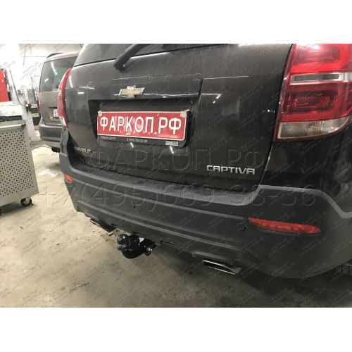 5270-A ORIS Фаркоп на Chevrolet Captiva 2013-2018 без выреза в бампере. Тип шара: A. Нагрузки: 2000/100 кг, масса фаркопа 16,5 кг (без электрики в комплекте)