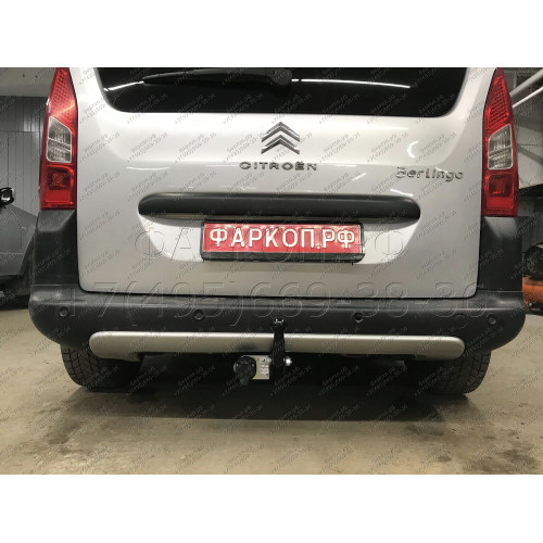 C302-A Лидер-плюс ТСУ для Citroen Berlingo L1 2008-2018, 2018-, Peugeot Partner II Tepee L1 2008-2018, 2018-, Opel Combo L1 2018-, Peugeot Rifter L1 2019-, FIAT Doblo L1 2022-, Toyota Proace City L1 2019- без снятия и выреза бампера. Нагрузки: 1200/75 кг,