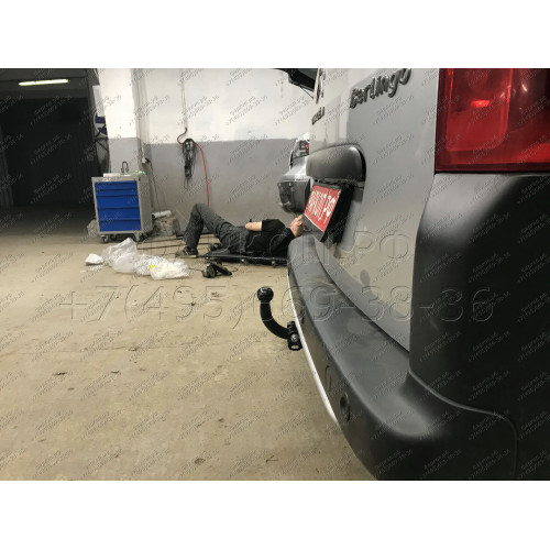 C302-A Лидер-плюс ТСУ для Citroen Berlingo L1 2008-2018, 2018-, Peugeot Partner II Tepee L1 2008-2018, 2018-, Opel Combo L1 2018-, Peugeot Rifter L1 2019-, FIAT Doblo L1 2022-, Toyota Proace City L1 2019- без снятия и выреза бампера. Нагрузки: 1200/75 кг,