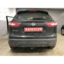 N054C GALIA Полностью оцинкованный фаркоп на Nissan Qashqai 2007-2014 (невидимый вырез бампера), Nissan Qashqai 2, в т.ч. Qashqai +2 2014-2021 (без подрезки бампера). Тип шара: 