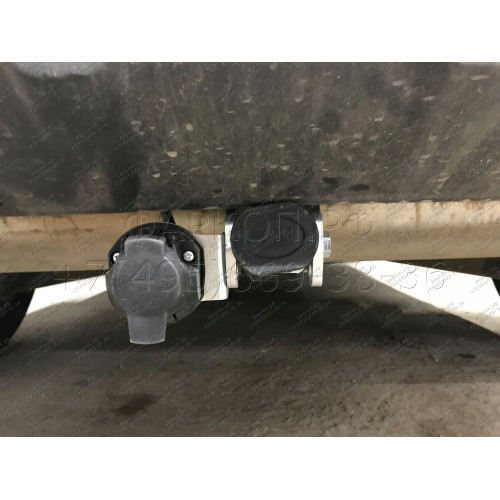 N054C GALIA Полностью оцинкованный фаркоп на Nissan Qashqai 2007-2014 (невидимый вырез бампера), Nissan Qashqai 2, в т.ч. Qashqai +2 2014-2021 (без подрезки бампера). Тип шара: C (горизонтальный съемный). Невидимый вырез бампера. Нагрузки: 1800/100 кг, ма