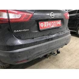 N054C GALIA Полностью оцинкованный фаркоп на Nissan Qashqai 2007-2014 (невидимый вырез бампера), Nissan Qashqai 2, в т.ч. Qashqai +2 2014-2021 (без подрезки бампера). Тип шара: 