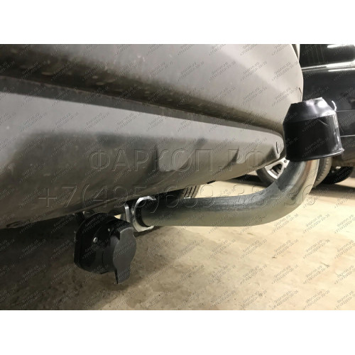N054C GALIA Полностью оцинкованный фаркоп на Nissan Qashqai 2007-2014 (невидимый вырез бампера), Nissan Qashqai 2, в т.ч. Qashqai +2 2014-2021 (без подрезки бампера). Тип шара: C (горизонтальный съемный). Невидимый вырез бампера. Нагрузки: 1800/100 кг, ма