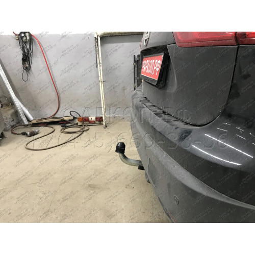 N054C GALIA Полностью оцинкованный фаркоп на Nissan Qashqai 2007-2014 (невидимый вырез бампера), Nissan Qashqai 2, в т.ч. Qashqai +2 2014-2021 (без подрезки бампера). Тип шара: C (горизонтальный съемный). Невидимый вырез бампера. Нагрузки: 1800/100 кг, ма