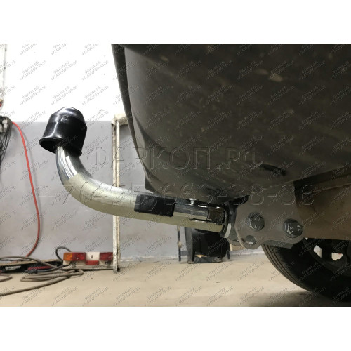 N054C GALIA Полностью оцинкованный фаркоп на Nissan Qashqai 2007-2014 (невидимый вырез бампера), Nissan Qashqai 2, в т.ч. Qashqai +2 2014-2021 (без подрезки бампера). Тип шара: C (горизонтальный съемный). Невидимый вырез бампера. Нагрузки: 1800/100 кг, ма