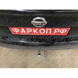 N054C GALIA Полностью оцинкованный фаркоп на Nissan Qashqai 2007-2014 (невидимый вырез бампера), Nissan Qashqai 2, в т.ч. Qashqai +2 2014-2021 (без подрезки бампера). Тип шара: 