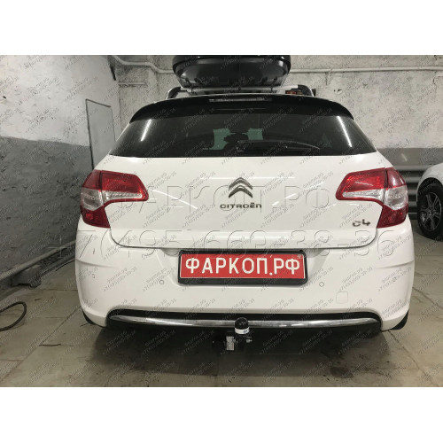 2635-A ORIS Фаркоп на Citroen C4 хетчбек 2011-2018, Citroen DS4 2011-2018. Необходима подрезка бампера. Тип шара: A. Нагрузки: 1100/75 кг, масса фаркопа 17 кг (без электрики в комплекте)