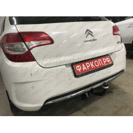 2635-A ORIS Фаркоп на Citroen C4 хетчбек 2011-2018, Citroen DS4 2011-2018. Необходима подрезка бампера. Тип шара: A. Нагрузки: 1100/75 кг, масса фаркопа 17 кг (без электрик