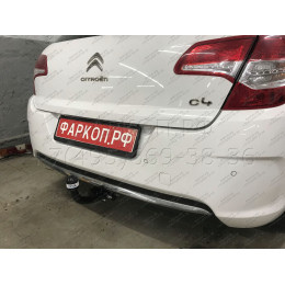 2635-A ORIS Фаркоп на Citroen C4 хетчбек 2011-2018, Citroen DS4 2011-2018. Необходима подрезка бампера. Тип шара: A. Нагрузки: 1100/75 кг, масса фаркопа 17 кг (без электрик