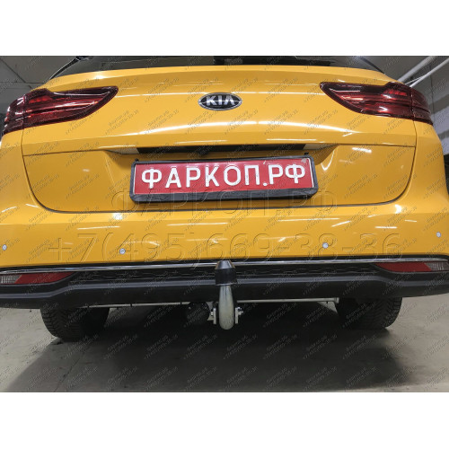 H100A GALIA Полностью оцинкованный фаркоп на Kia Ceed универсал, в т.ч. дизель, в т.ч. GT-Line, в т.ч. hybrid 2018-, Hyundai i30 универсал, в т.ч. дизель, в т.ч. GT-Line, в т.ч. hybrid 2017-. Тип шара: A. Установка без снятия и выреза бампера. Нагрузки: 1