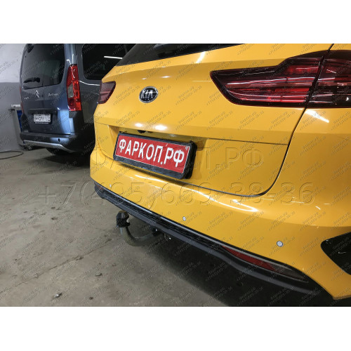 H100A GALIA Полностью оцинкованный фаркоп на Kia Ceed универсал, в т.ч. дизель, в т.ч. GT-Line, в т.ч. hybrid 2018-, Hyundai i30 универсал, в т.ч. дизель, в т.ч. GT-Line, в т.ч. hybrid 2017-. Тип шара: A. Установка без снятия и выреза бампера. Нагрузки: 1