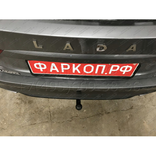 1234-A ORIS Фаркоп на Лада Веста (Lada Vesta) седан / SportWagon, включая Cross 2016-2022 без подрезки бампера. Тип шара: A. Нагрузки: 900/70 кг, масса фаркопа 14,4 кг (без электрики в комплекте)