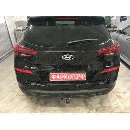 H103A GALIA Полностью оцинкованный фаркоп на Hyundai Tucson рестайл 2018-2021. Тип шара: A. Установка без выреза бампера. Нагрузки: 2200/100 кг, масса фаркопа 15,42 