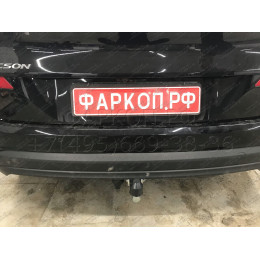 H103A GALIA Полностью оцинкованный фаркоп на Hyundai Tucson рестайл 2018-2021. Тип шара: A. Установка без выреза бампера. Нагрузки: 2200/100 кг, масса фаркопа 15,42 