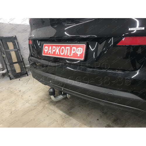 H103A GALIA Полностью оцинкованный фаркоп на Hyundai Tucson рестайл 2018-2021. Тип шара: A. Установка без выреза бампера. Нагрузки: 2200/100 кг, масса фаркопа 15,42 кг
