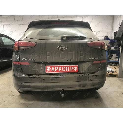 H103A GALIA Полностью оцинкованный фаркоп на Hyundai Tucson рестайл 2018-2021. Тип шара: A. Установка без выреза бампера. Нагрузки: 2200/100 кг, масса фаркопа 15,42 кг