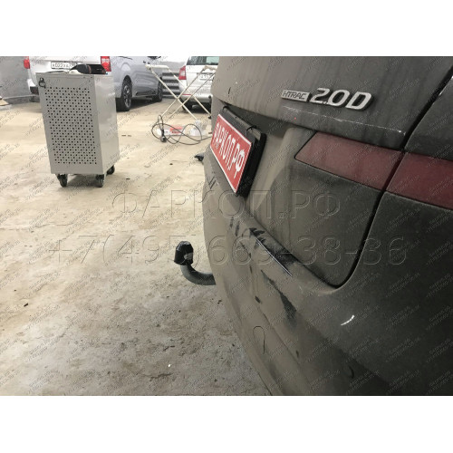 H103A GALIA Полностью оцинкованный фаркоп на Hyundai Tucson рестайл 2018-2021. Тип шара: A. Установка без выреза бампера. Нагрузки: 2200/100 кг, масса фаркопа 15,42 кг