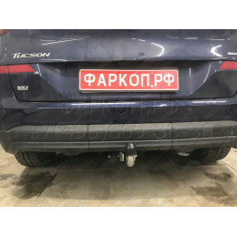 H103A GALIA Полностью оцинкованный фаркоп на Hyundai Tucson рестайл 2018-2021. Тип шара: A. Установка без выреза бампера. Нагрузки: 2200/100 кг, масса фаркопа 15,42 