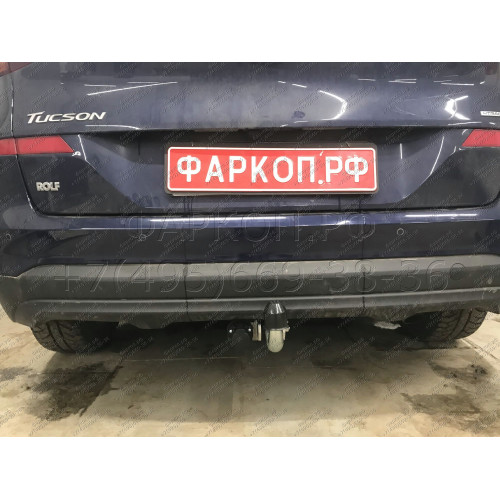 H103A GALIA Полностью оцинкованный фаркоп на Hyundai Tucson рестайл 2018-2021. Тип шара: A. Установка без выреза бампера. Нагрузки: 2200/100 кг, масса фаркопа 15,42 кг