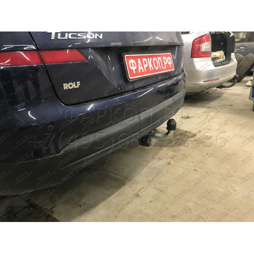 H103A GALIA Полностью оцинкованный фаркоп на Hyundai Tucson рестайл 2018-2021. Тип шара: A. Установка без выреза бампера. Нагрузки: 2200/100 кг, масса фаркопа 15,42 кг