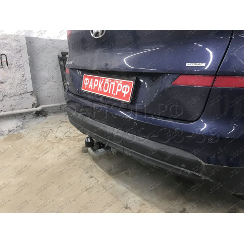 H103A GALIA Полностью оцинкованный фаркоп на Hyundai Tucson рестайл 2018-2021. Тип шара: A. Установка без выреза бампера. Нагрузки: 2200/100 кг, масса фаркопа 15,42 кг