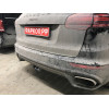 V052C GALIA Полностью оцинкованный фаркоп на Audi Q7 2006-2015, Porsche Cayenne 2002-2010, 2010-2018, Volkswagen Touareg 2002-2010, 2010-2018. Тип шара: C (горизонтальный съемный). Минимальная подрезка бампера. Нагрузки: 3500/140 кг, масса фаркопа 17,97 к