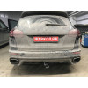 V052C GALIA Полностью оцинкованный фаркоп на Audi Q7 2006-2015, Porsche Cayenne 2002-2010, 2010-2018, Volkswagen Touareg 2002-2010, 2010-2018. Тип шара: C (горизонтальный съемный). Минимальная подрезка бампера. Нагрузки: 3500/140 кг, масса фаркопа 17,97 к