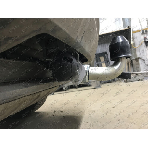 V052C GALIA Полностью оцинкованный фаркоп на Audi Q7 2006-2015, Porsche Cayenne 2002-2010, 2010-2018, Volkswagen Touareg 2002-2010, 2010-2018. Тип шара: C (горизонтальный съемный). Минимальная подрезка бампера. Нагрузки: 3500/140 кг, масса фаркопа 17,97 к