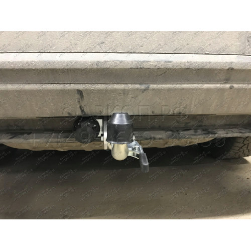 V052C GALIA Полностью оцинкованный фаркоп на Audi Q7 2006-2015, Porsche Cayenne 2002-2010, 2010-2018, Volkswagen Touareg 2002-2010, 2010-2018. Тип шара: C (горизонтальный съемный). Минимальная подрезка бампера. Нагрузки: 3500/140 кг, масса фаркопа 17,97 к