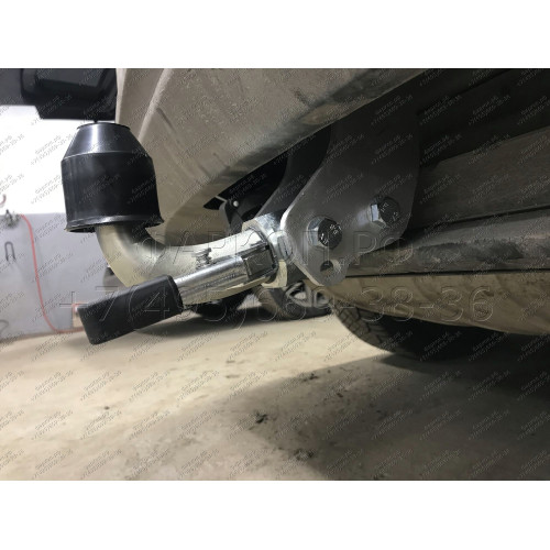 V052C GALIA Полностью оцинкованный фаркоп на Audi Q7 2006-2015, Porsche Cayenne 2002-2010, 2010-2018, Volkswagen Touareg 2002-2010, 2010-2018. Тип шара: C (горизонтальный съемный). Минимальная подрезка бампера. Нагрузки: 3500/140 кг, масса фаркопа 17,97 к