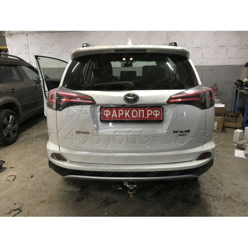 92506-A MOTODOR Фаркоп с оцинкованным шаром на Toyota RAV4 2013-2019. Необходима подрезка бампера. Тип шара: A. Нагрузки: 1500/75 кг, масса фаркопа 23 кг (без электрики в комплекте)