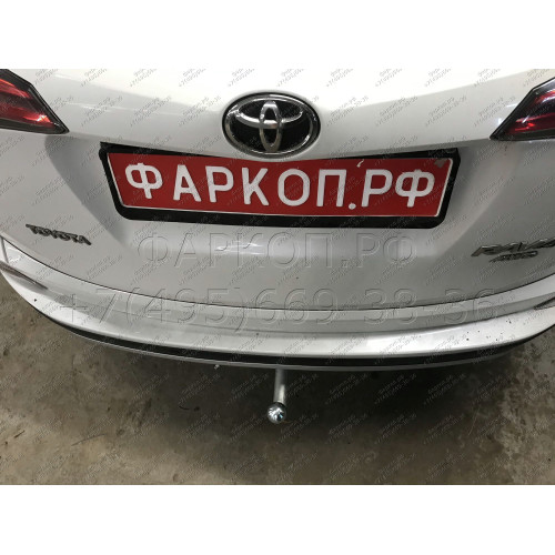 92506-A MOTODOR Фаркоп с оцинкованным шаром на Toyota RAV4 2013-2019. Необходима подрезка бампера. Тип шара: A. Нагрузки: 1500/75 кг, масса фаркопа 23 кг (без электрики в комплекте)