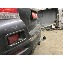 T068C GALIA Полностью оцинкованный фаркоп на Toyota Highlander 2010-2014. Тип шара: C (горизонтальный съемный). Требуется подрезка бампера. Нагрузки: 2500/120 кг, 