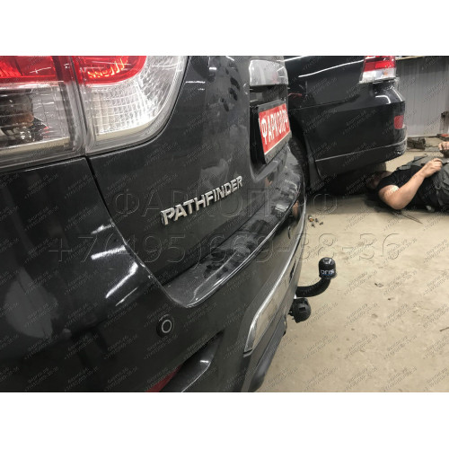 4375-A ORIS Распродажа! Фаркоп на Nissan Pathfinder R52 2014-2021. Необходима подрезка бампера. Тип шара: A. Нагрузки: 1250/75 кг, масса фаркопа 25,6 кг (без электрики в комплекте)