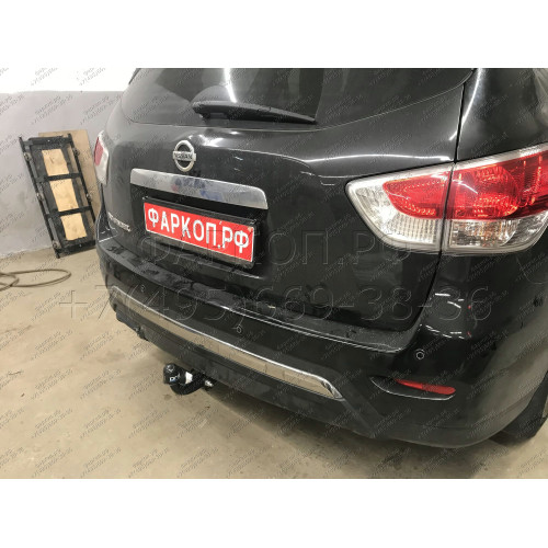 4375-A ORIS Распродажа! Фаркоп на Nissan Pathfinder R52 2014-2021. Необходима подрезка бампера. Тип шара: A. Нагрузки: 1250/75 кг, масса фаркопа 25,6 кг (без электрики в комплекте)