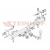 J-069 STEINHOF Фаркоп на Jeep Wrangler TJ 1996-2007 без снятия и подрезки бампера. Тип шара: AH (горизонтальное быстросъемное крепление шара на ключе). Нагрузки: 2100/90 кг, масса фаркопа 20 кг (без электрики в комплекте)