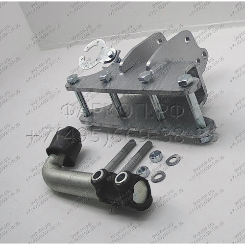 J006A GALIA Полностью оцинкованный фаркоп на Jeep Grand Cherokee WK 2005-2010, Jeep Commander 2006-2010. Подрозетник убирается за бампер. Тип шара: A. Требуется минимальная подрезка бампера. Нагрузки: 3500/150 кг, масса фаркопа 8,92 кг