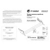 JCE-23-991422.00 PT GROUP Фаркоп на JAC T8 2023-, Sollers ST6 2023- без снятия и подрезки бампера. Тип шара: AV (вертикально съемный с ключом). Нагрузки: 3500/140 кг, масса фаркопа 29,8 кг (без электрики в комплекте)