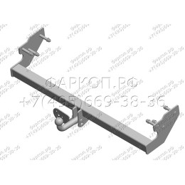 JW 01 AVTOS Фаркоп на Jeep Wrangler TJ 1996-2007 без подрезки бампера. Тип шара: A. Нагрузки: 1500/75 кг, масса фаркопа 16 кг (без электрики в комплекте)