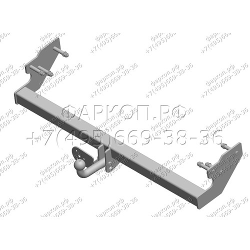 JW 01 AVTOS Фаркоп на Jeep Wrangler TJ 1996-2007 без подрезки бампера. Тип шара: A. Нагрузки: 1500/75 кг, масса фаркопа 16 кг (без электрики в комплекте)