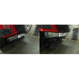 JW 01 AVTOS Фаркоп на Jeep Wrangler TJ 1996-2007 без подрезки бампера. Тип шара: A. Нагрузки: 1500/75 кг, масса фаркопа 16 кг (без электрики в комплекте)