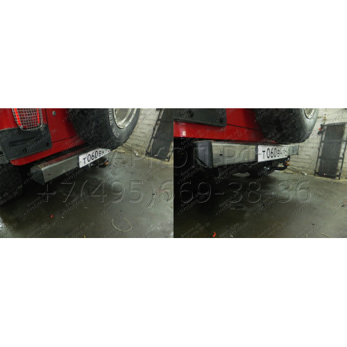 JW 01 AVTOS Фаркоп на Jeep Wrangler TJ 1996-2007 без подрезки бампера. Тип шара: A. Нагрузки: 1500/75 кг, масса фаркопа 16 кг (без электрики в комплекте)