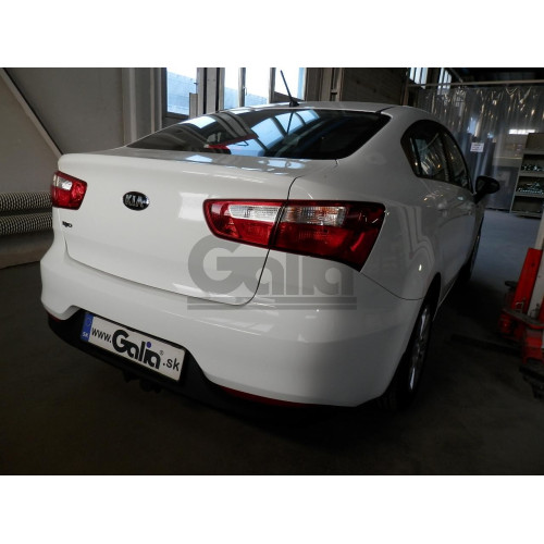 K037C GALIA Полностью оцинкованный фаркоп на Kia Rio III хетчбек/седан 2011-2017. Тип шара: C (горизонтальный съемный). Установка без снятия и выреза бампера. Нагрузки: 1200/50 кг, масса фаркопа 15,17 кг