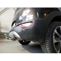 K043A GALIA Полностью оцинкованный фаркоп на Kia Stonic 2017-. Подрозетник убирается за бампер. Тип шара: A. Невидимый вырез бампера. Нагрузки: 1400/80 кг, ма